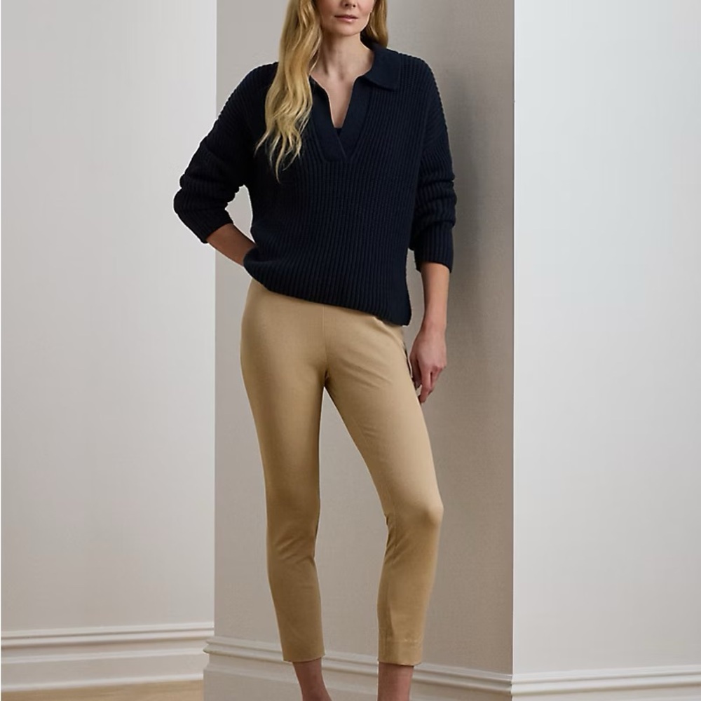 Ralph Lauren Stretch-Cotton Blend Twill Skinny Pant